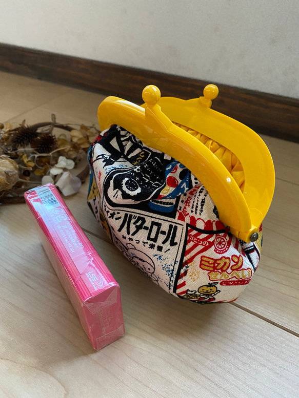 【受注製作】再販❸ 昭和レトロ看板　がま口ポーチ　プラスチックがま口　タバコケース　iQOSケース　手ピカジェル入る 5枚目の画像