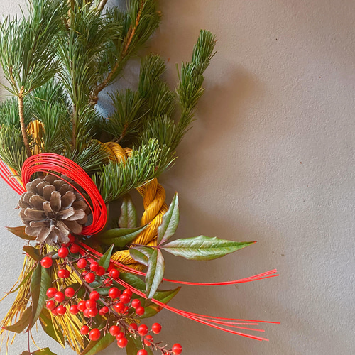 お正月飾り 五葉松 しめ縄・しめ飾り ms.blooming.flower 通販