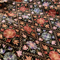インド カシミール刺繍 コート 秋 ハンドメイド ウール エスニック アジアン ストール ヴィンテージ レトロ2022 9枚目の画像