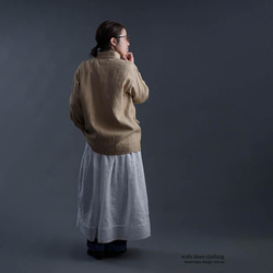 【プレミアム】【受注製作】Linen Jacket フレンチ ヴィンテージ ジャケット/シャンパン h040b-cmp3 5枚目の画像