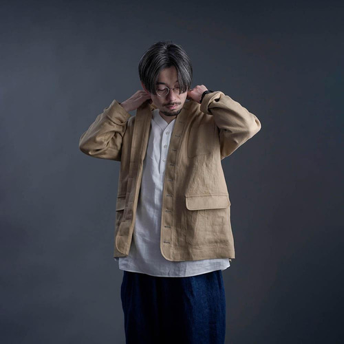 プレミアム】【受注製作】Linen Jacket フレンチ ヴィンテージ