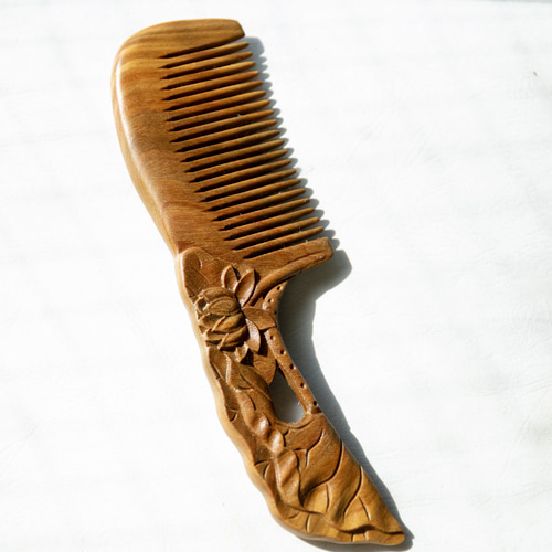 032060 天然桃の木くし2本 57＊144ミリ 55＊147ミリ 【公式通販】