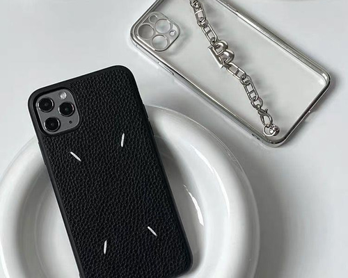 マルジェラ iPhone13/13mini ケース 黒 おしゃれ iphone12pro