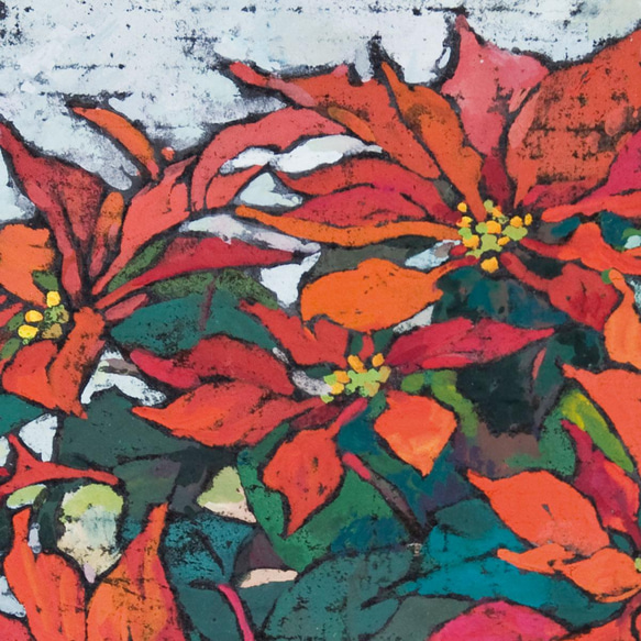 【花讃歌】不透明水彩　ジークレー・オリジナル版画　F3サイズ〜 4枚目の画像