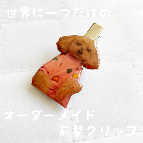 世界に一つだけのオーダーメイド前髪クリップ うちの子 うちの子
