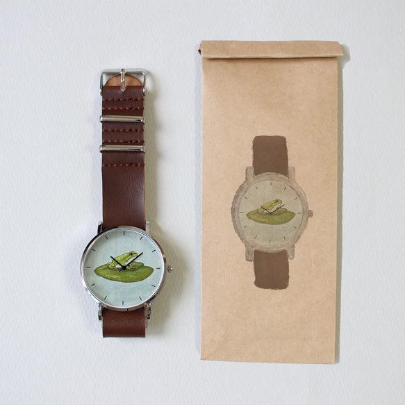 カエルの腕時計 3枚目の画像