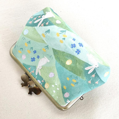 春山のうさぎ柄の親子がま口財布 その他ミニ財布・コンパクト