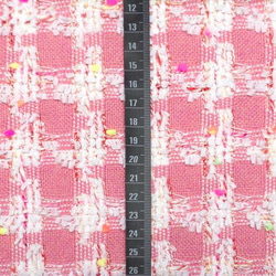 在庫１点！イギリスより『リントン社　シャネル・ツイード　ピンク系』～140㎝×10㎝単位でカット～ 4枚目の画像