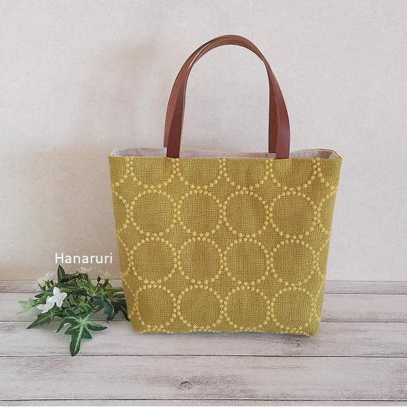 ハンドメイド トートバッグ ミナペルホネン タンバリン
