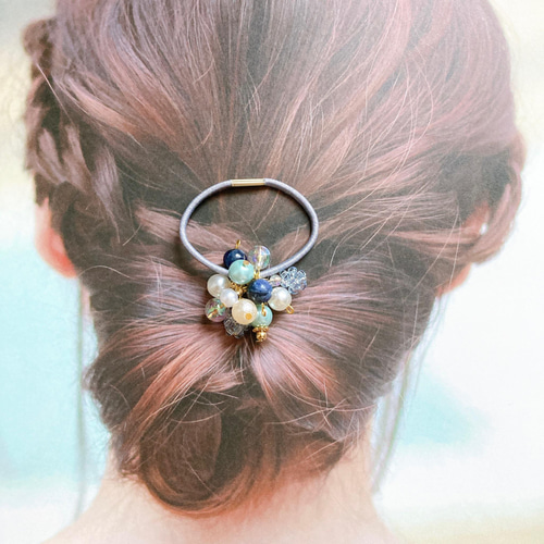 ヘアゴム 2点 セット ♡ じゃらじゃら hanayaka2 ヘアゴム miomio 通販