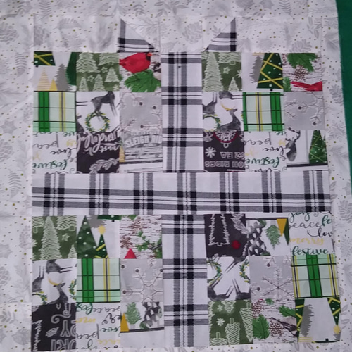 クリスマスギフトボックス、パッチワークひざ掛け、ブランケット