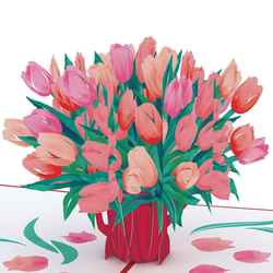 ポップアップグリーティングカード　Love Tulips 3枚目の画像