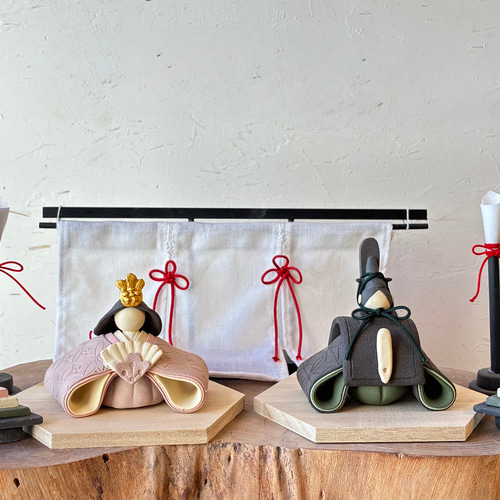 再販 2月下旬発送分 【京都 桃雛〜momobina〜】幸せのお雛様 木箱付き