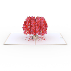 ポップアップグリーティングカード　Valentine’s Day Tree 5枚目の画像