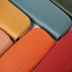 6つのポケットで小銭をすっきり分類♪イタリアンレザーのコインケース・ グリーン(AAU04.02 GRN) 7枚目の画像