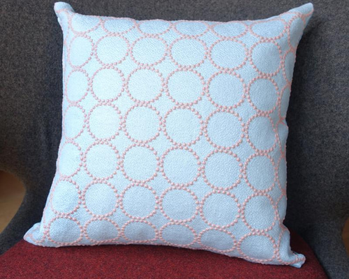 ミナペルホネン タンバリン 可愛くキュートなピンク＆ブルーの刺繍