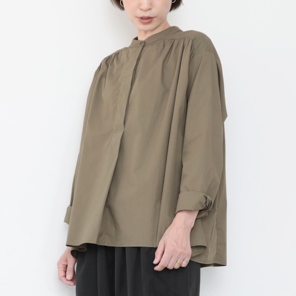 Carl shirts / khaki 9枚目の画像
