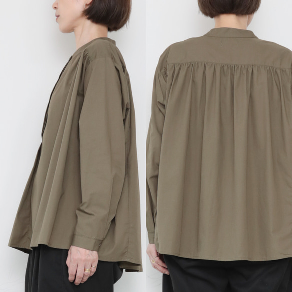 Carl shirts / khaki 5枚目の画像