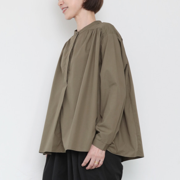 Carl shirts / khaki 1枚目の画像