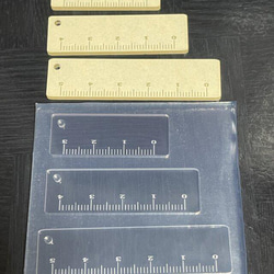 ミニ定規3点セット(シリコンモールド型) 2枚目の画像