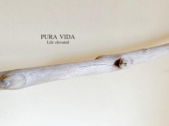 アルプス流木　綿ロープと枝付き長め流木のハンガーラック　アウトドアテイスト 4枚目の画像