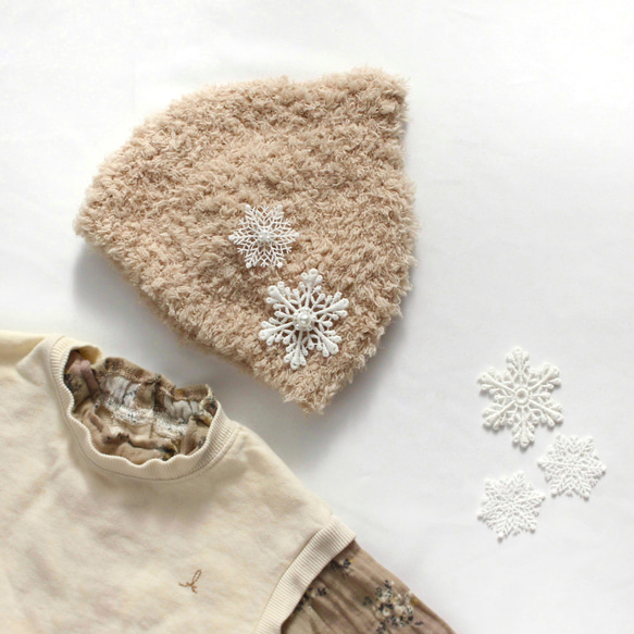 雪花胸針❆聖誕節花邊胸花冬季禮物禮物禮物禮物 第1張的照片