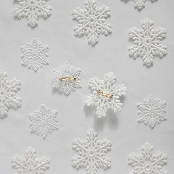 雪花胸針❆聖誕節花邊胸花冬季禮物禮物禮物禮物 第5張的照片