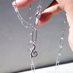 ロングチェーン ネックレス ＊ Handmade Chain Necklace 4枚目の画像