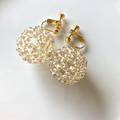 フラーレンイヤリング（フックピアス/14kgfピアスに変更可