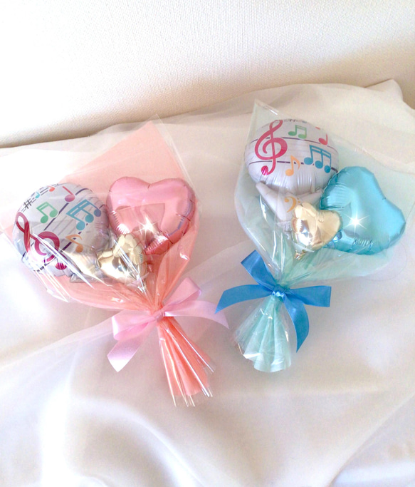 バルーンブーケ☆発表会・誕生日祝い ミニタイプ【文字入れ無料