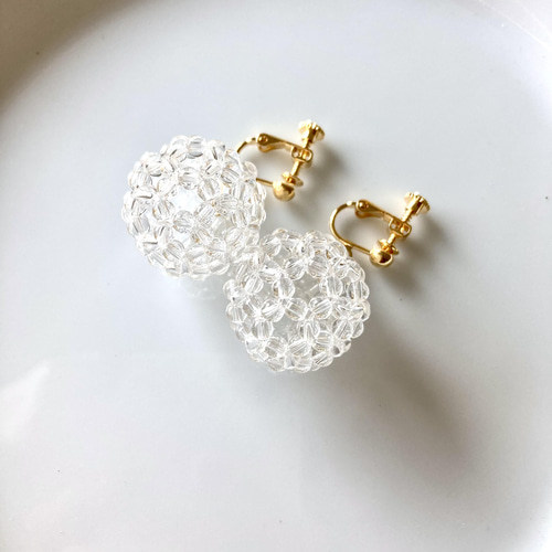 ♡フレンチラベンダーピアス♡14kgfピアス(イヤリング変更可)