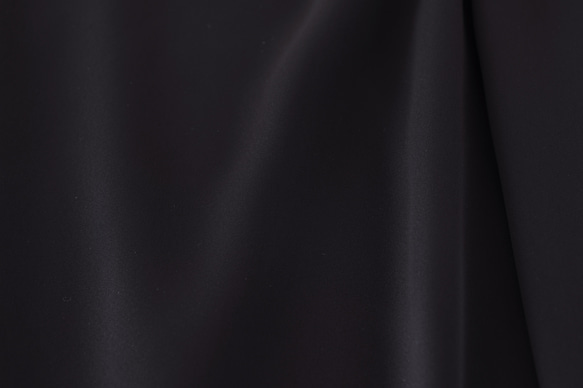 NO.9 サテン織りの中厚地トリアセテート「上質素材」 BLACK 5枚目の画像