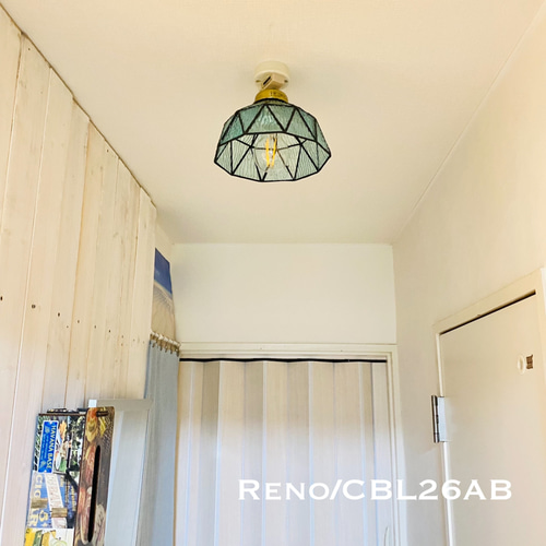 シーリングライト 照明 Reno/CBL ステンドグラス ランプシェード E26