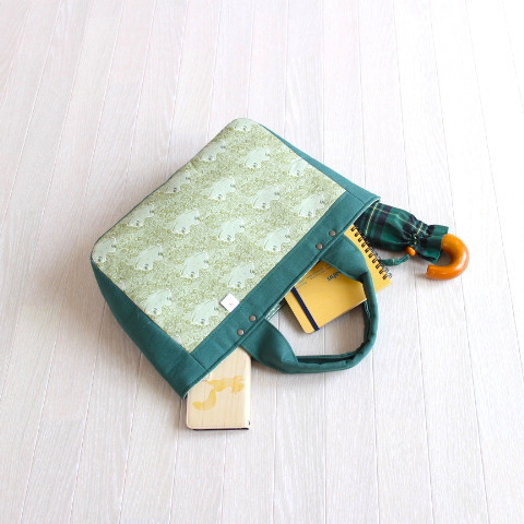 『受注制作』大人のレッスンバッグ　カエル(特集掲載作品）