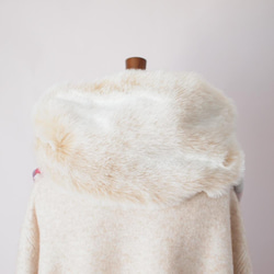 【受注製作】チェック＆チェック＊アイルランド製チェック生地・ポコポコニットを使ったスヌード 3枚目の画像