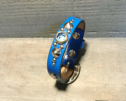 ナナフシ　レザー　スタッズ　ベルト　ブレスレット　ハンドメイド レザーバングル スタッズ レザーブレスレット ゴールド シルバー