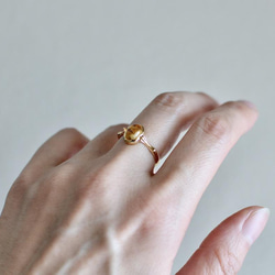 SV戒指花桌-黃水晶- 第4張的照片