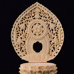 極上品 准胝観音（七倶胝仏母）木彫仏像 置物 細工精彫 仏教工芸品 仏教美術 7枚目の画像