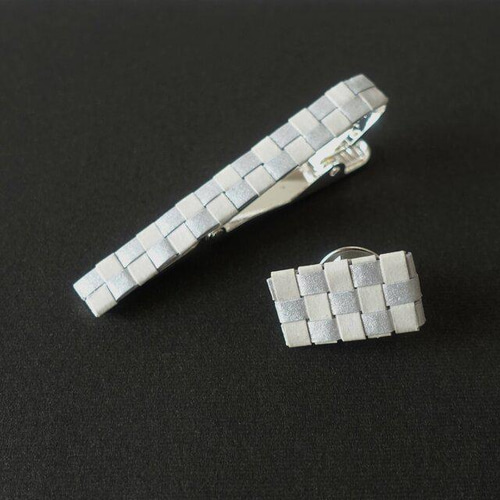 紙製シンプルネクタイピン&ラペルピンセット メンズバレンタイン