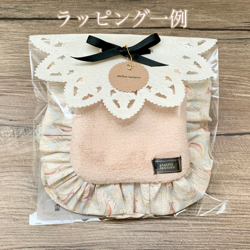 ふわふわフリルハンドタオル*+ ピンク3枚セット ハンカチ・手ぬぐい