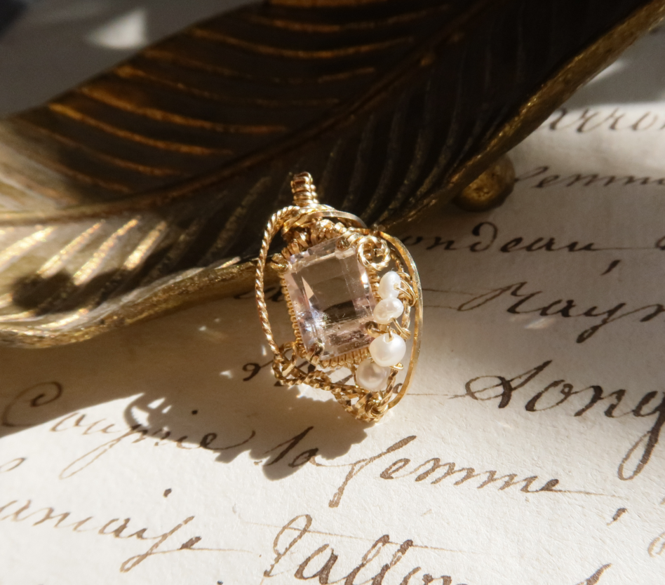 K14GFクンツァイトペンダントトップ