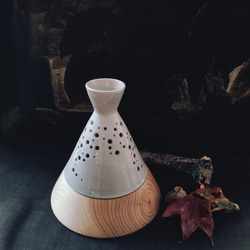 手作り陶器・木香ランプ檜 1枚目の画像