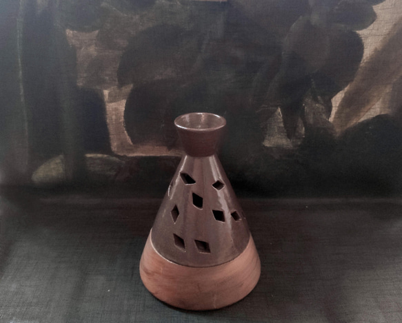 手作り陶器/木香ランプ 3枚目の画像
