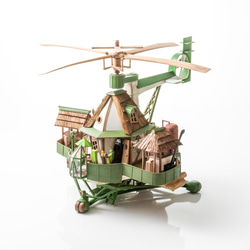 カエルの空想リサイクルヘリコプター 1枚目の画像