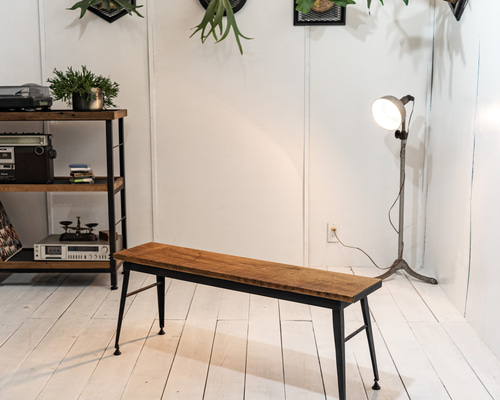 ★週末セール★インダストリアルブランチ【リビングベンチ（展示品）】アイアン家具 1ab91f72f98cb2957b743427161e7b