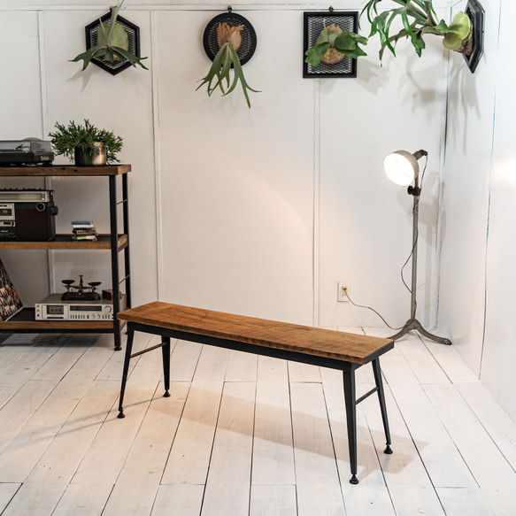 IRON BENCH-08 アイアン家具 インダストリアル家具 ベンチ 送料無料