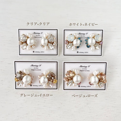 Big Swarovski colorful bijou / Pierce,Earrings 2枚目の画像