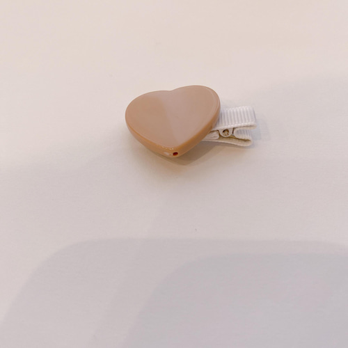 つやつやハートのベビーヘアクリップ】 赤ちゃんヘアピン キッズ