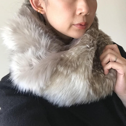 【sold out】2022新春福袋ecofur mini pochette×snood（バンビ） 3枚目の画像