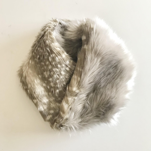 【sold out】2022新春福袋ecofur mini pochette×snood（バンビ） 5枚目の画像